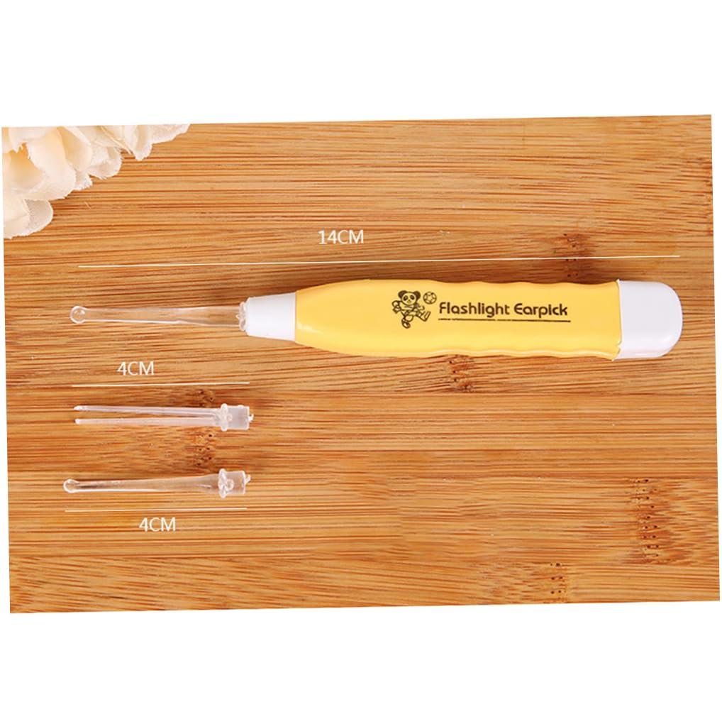 Generic 2 PCS LED Ear Spoon Flash Ear Wax Pick Remover Tool Ear Cleaner for Earwax Removal