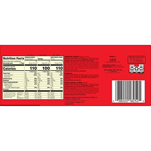 Pringles Pringles Potato Crisps Chips, Lunch Snacks, On-the-Go Snacks, Snack Stacks, Variety Pack, 12.9oz Box (18 Cups)