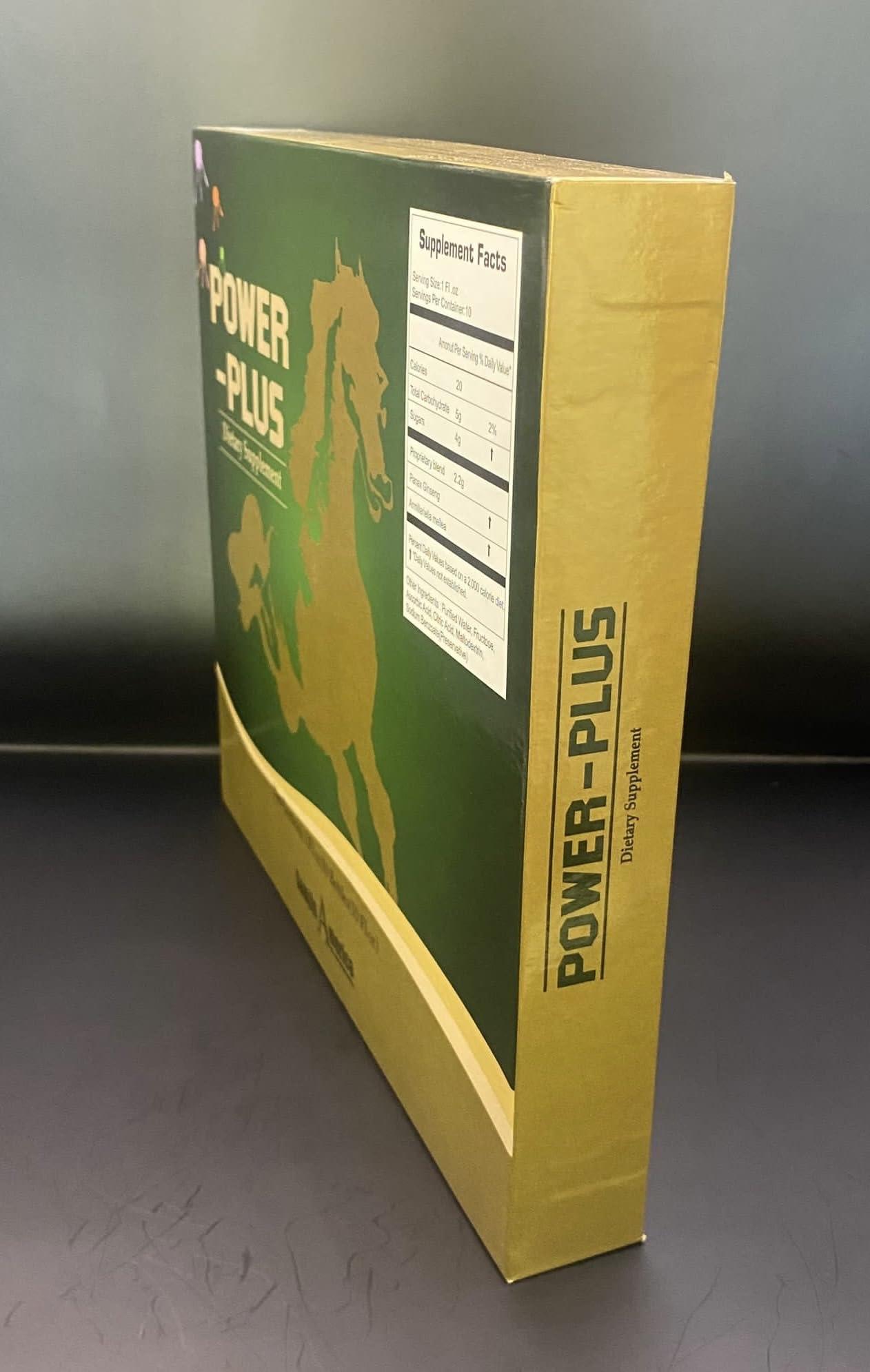 POWER-PLUS Power Plus Extra Strenght/Ginseng Energy Drink. 1oz X 10BOTTLES.