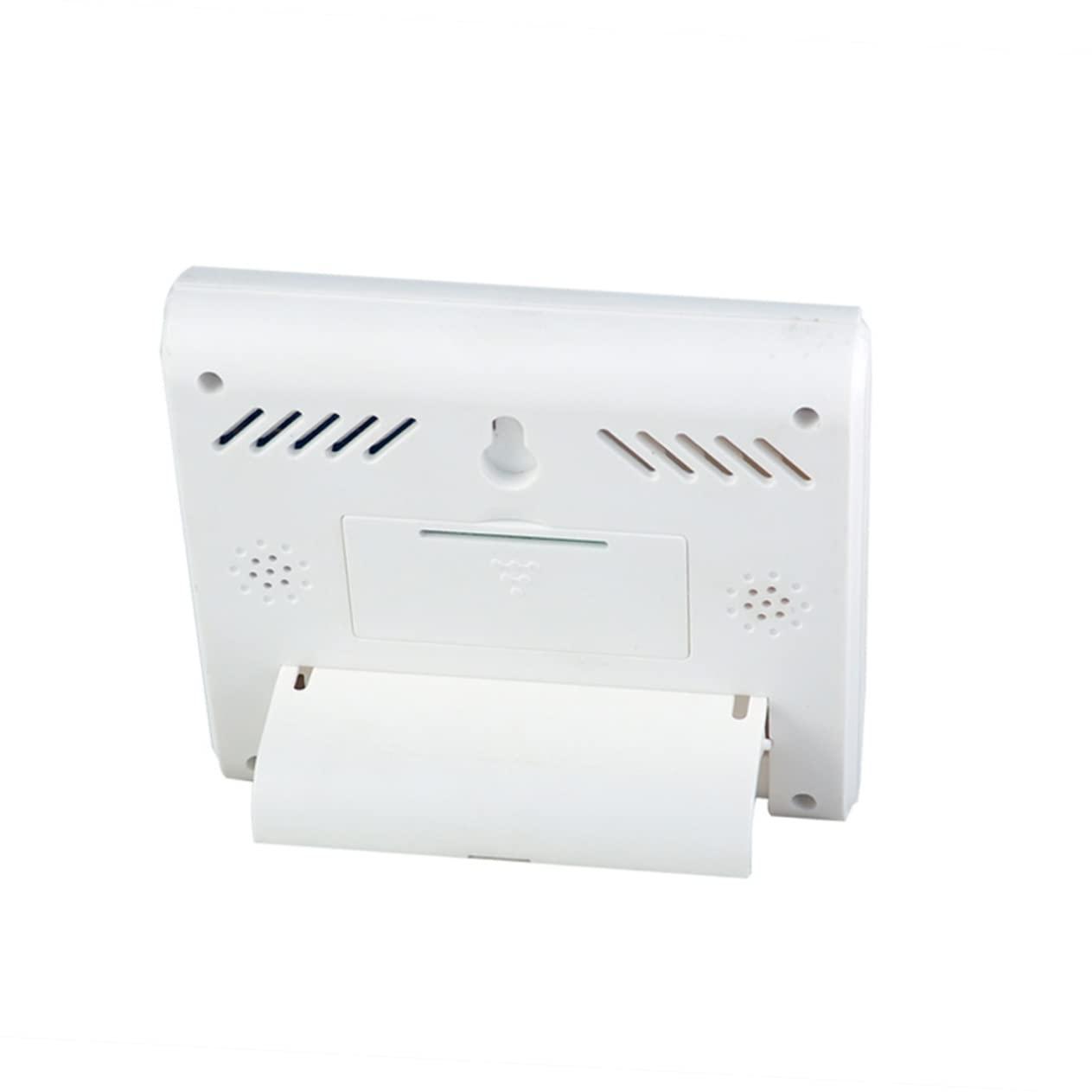 Homoyoyo Homoyoyo Thermometer Humidity Meter Home Office Hygrometer Clock Easy to Read Indoor Temperature Gauge