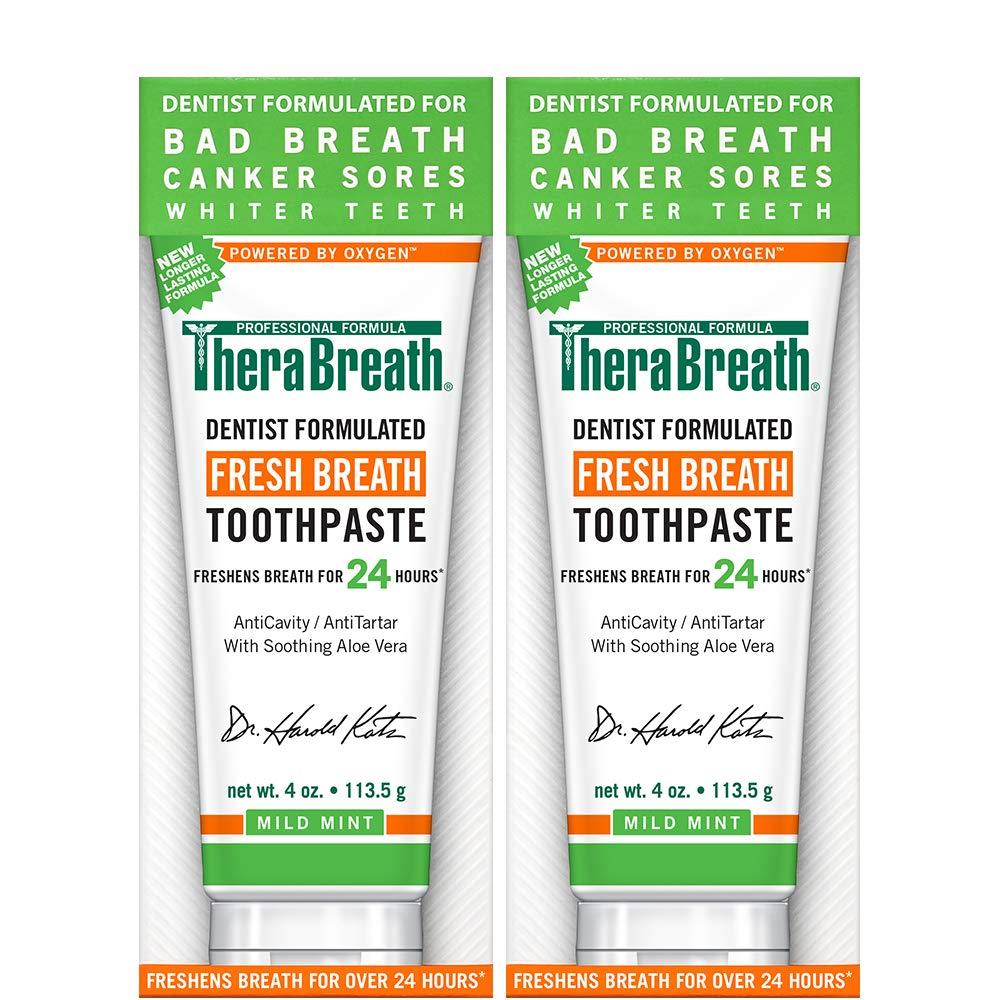 TheraBreath Dr. Katz TheraBreath Oxygenating Toothpaste, Fresh Breath, 4 Ounce