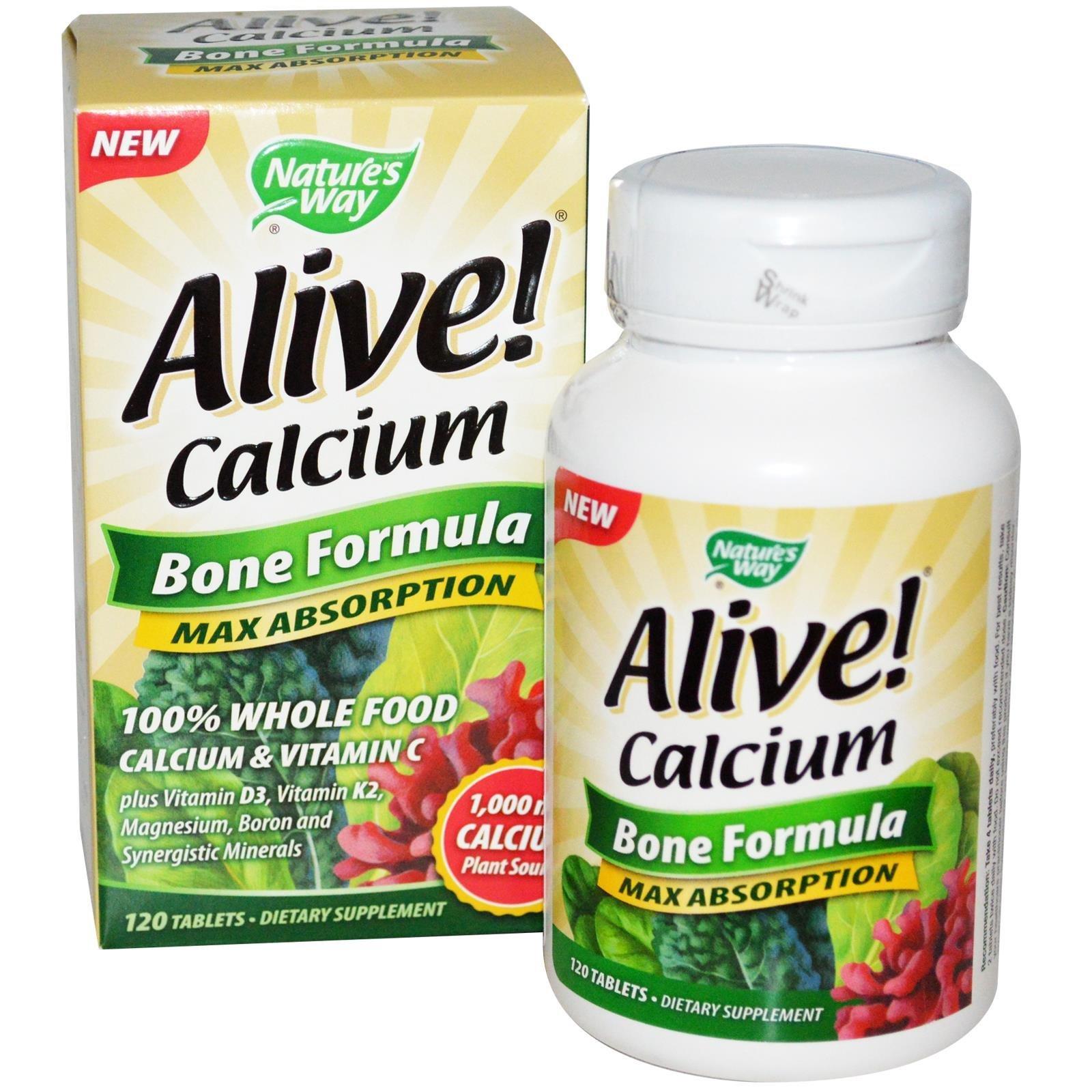 Nature's Way Alive Calcium Bone Formula 120 Tablets