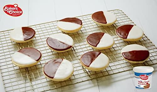 Baker\'s Choice Dairy White Chocolate Spread and Topping, 12 oz. White Chocolate Pastry Filling & Cake Filling - Creamy Topping for Cakes, Desserts, Ice Cream, Pie Filling, Dairy, Kosher - By Bakers Choice