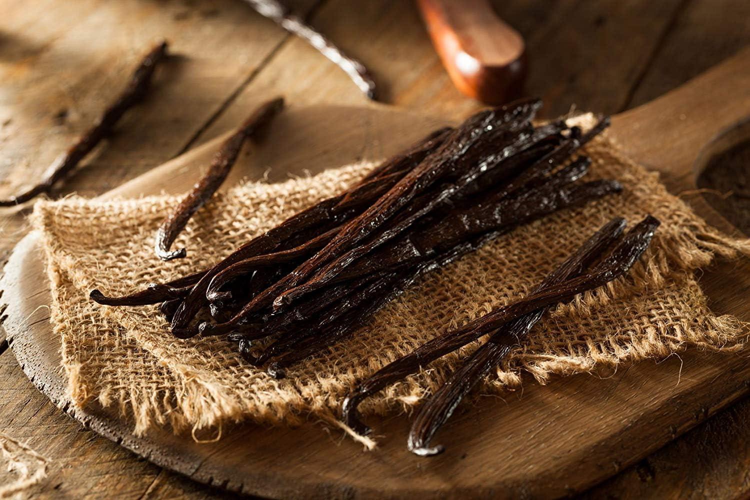 Vanilla Bean Kings 10 Mexican Vanilla Beans Whole Grade A Gourmet Vanilla Pods for Homemade Vanilla Extract and Baking from Veracruz, Mexico