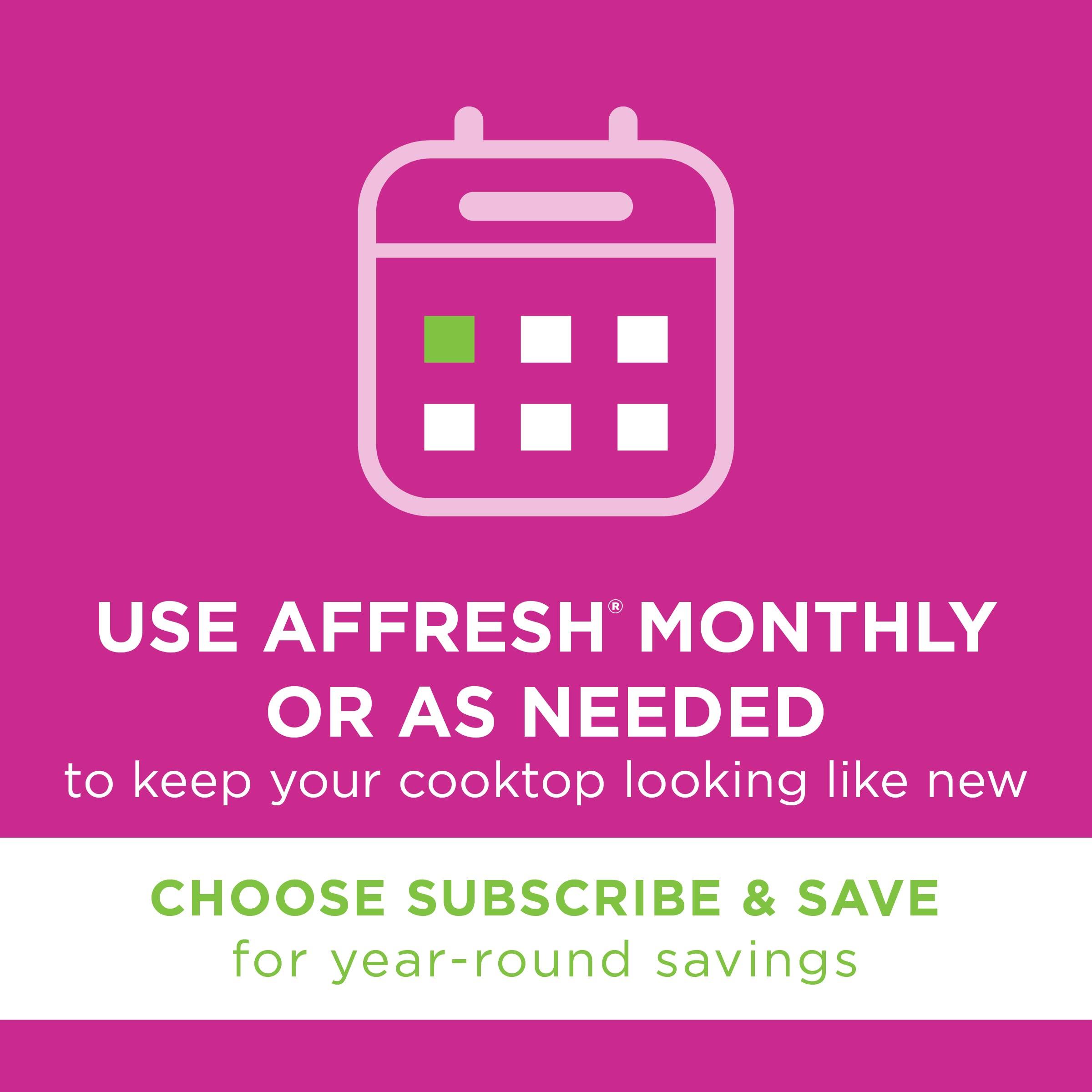 Affresh Affresh Cooktop Cleaning Kit, Safe for Glass & Ceramic Cooktops, Includes 5 oz cleaner, 5 pads, 1 scraper