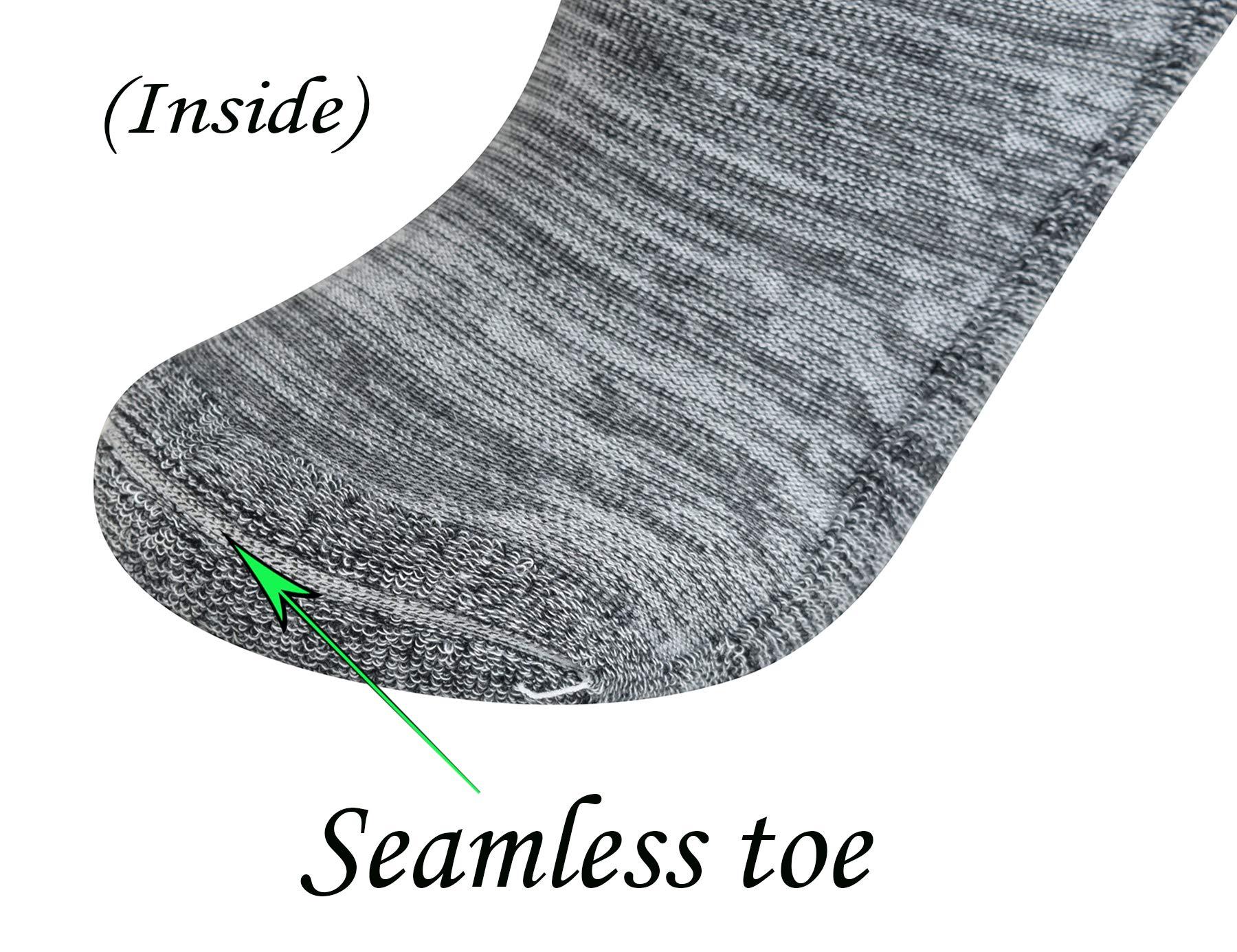 Yomandamor Yomandamor Men\'s 5 Pairs Low Cut Diabetic Socks with Cushion Sole and Seamless Toe