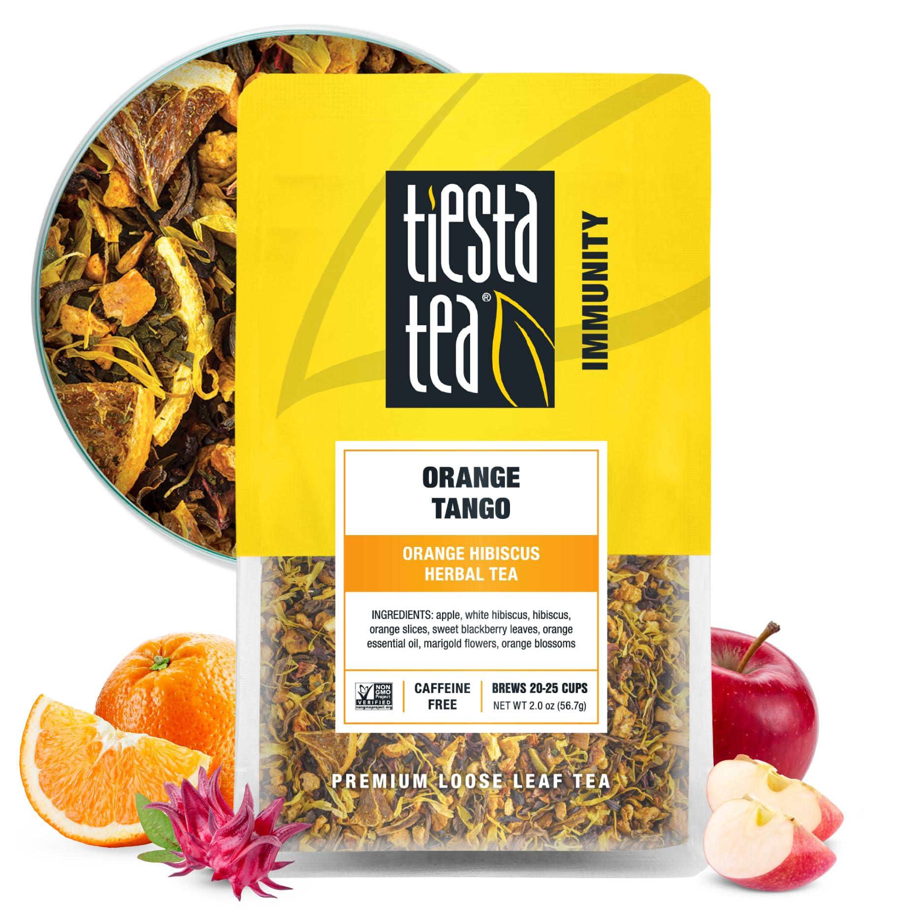 Tiesta Tea Tiesta Tea - Orange Tango | Orange Hibiscus Herbal Tea | Premium Loose Leaf Tea Blend | Non-Caffeinated Fruit Tea | Make Hot or Iced & Up to 25 Cups | Made w/Natural Ingredients, 2oz Resealable Pouch