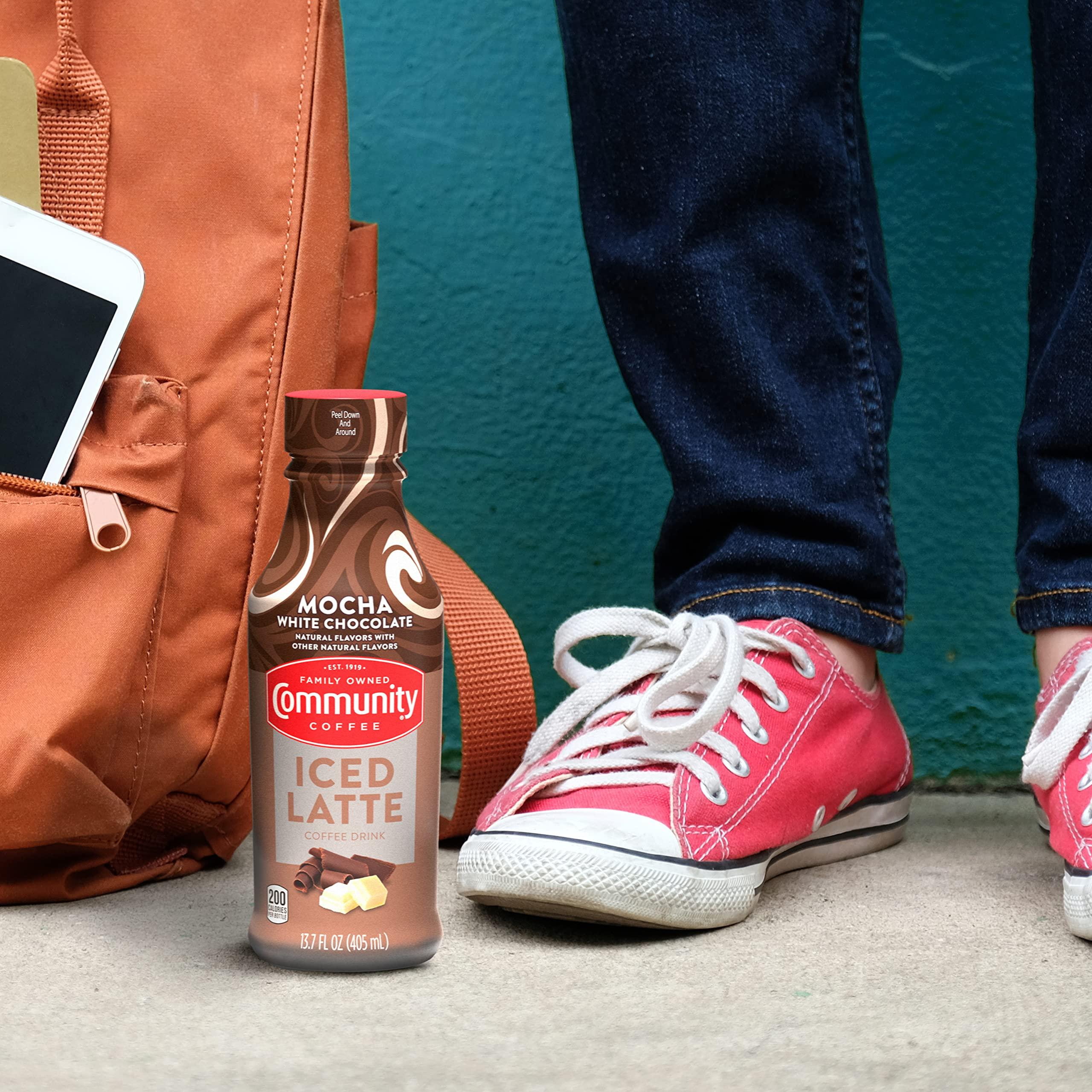 Community Coffee Community Coffee Mocha White Chocolate Iced Latte Ready To Drink 13.7 Ounce Bottle