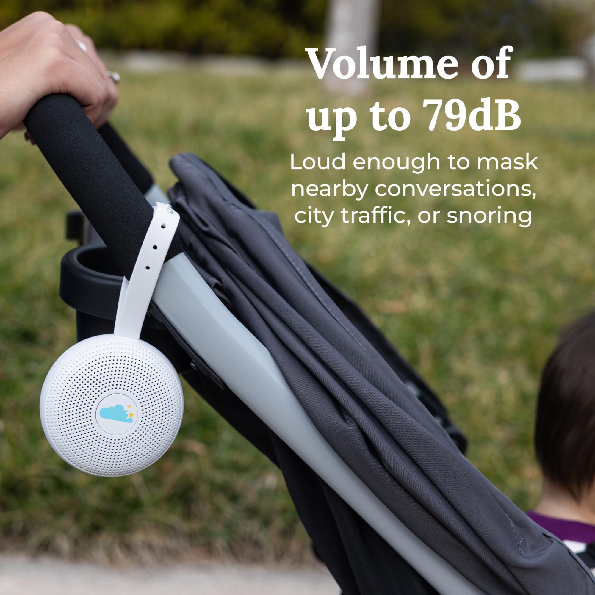 Marpac Yogasleep Hushh+ Portable White Noise Machine for Baby, 20 Soothing Natural Sounds, Wireless Charging & Speaker, Compact Size, Noise Canceling for Better Sleep, Privacy & Nursery Must Have