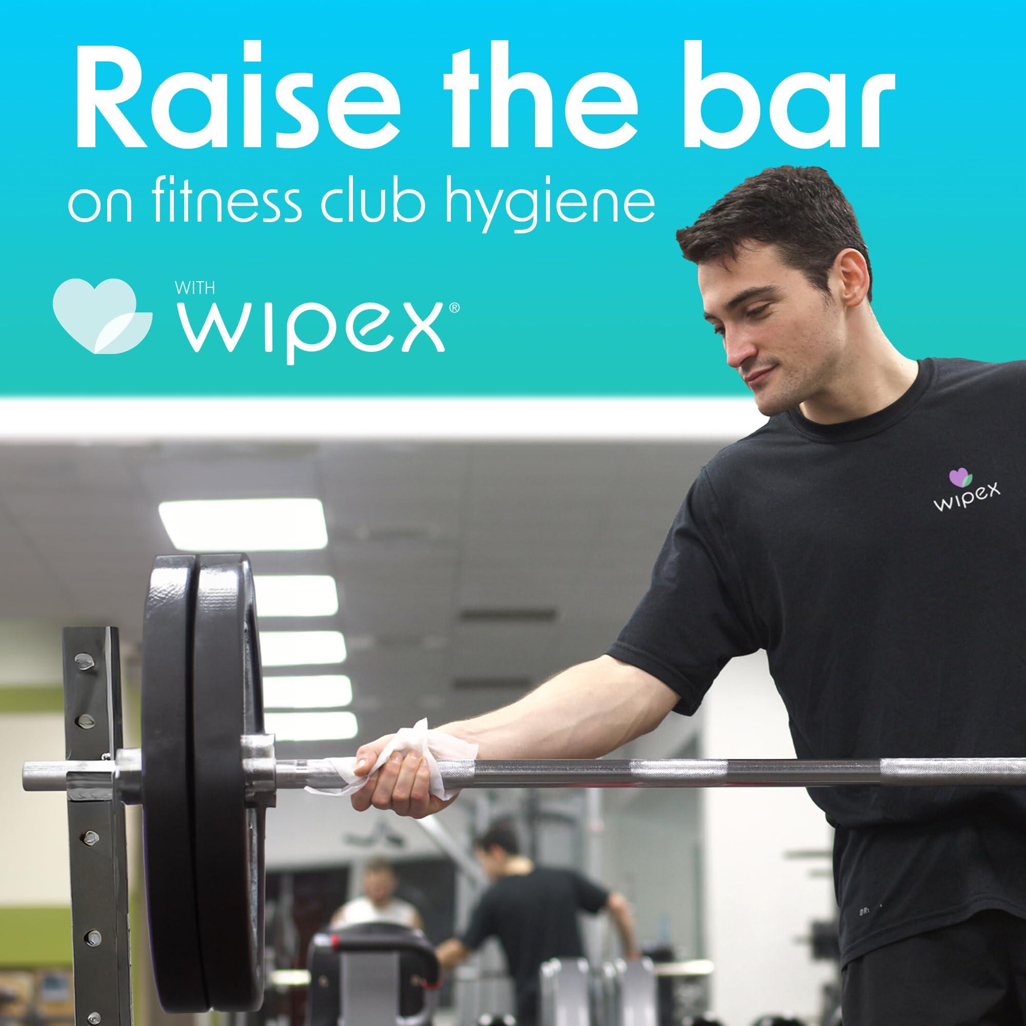 Wipex Wipex Gym Wipes Antibacterial Refills - EPA Registered Bulk Size Disinfecting Cleaning Wipes for Dispensers, Safely Kill Viruses and Bacteria in 15 Seconds, Sanitize Fitness & Gym Equipment 800 Count
