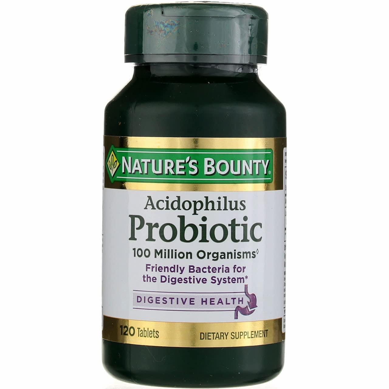 Nature\'s Bounty Nature\'s Bounty Probiotic Acidophilus Tablets, 120 ea (Pack of 12)