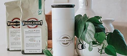 Verena Street Verena Street 10 Ounce Flavored Ground Coffee, Crop Circles Vanilla Hazelnut, Medium Roast, Rainforest Alliance Certified Arabica Coffee