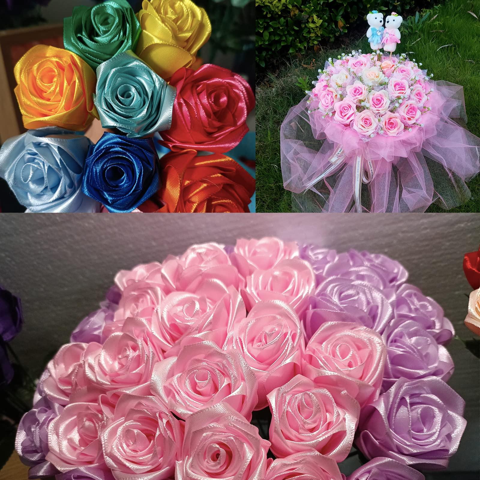 POPOYU Light Purple Wide Satin Ribbon for Gift Wrapping 1-1/2 inch,25Yards Continuous Ribbons Roll,Christmas Gift Ribbon Thick Solid Color Fabric Ribbon for Crafts,Wedding Car,Hair Bow Making,Wreath,Bouquet