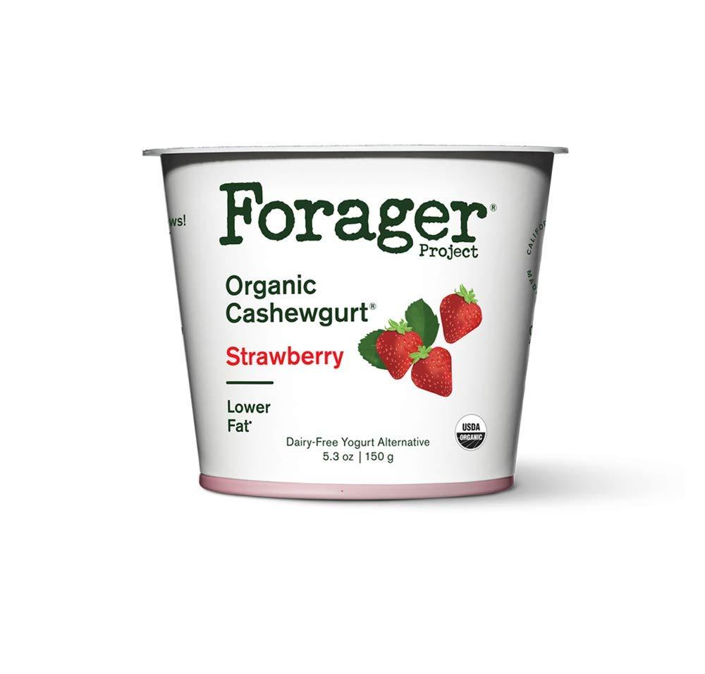 Forager Project Forager Dairy-Free Usda Organic Strawberry Cashewgurt, 5.3 Oz (Pack Of 12)