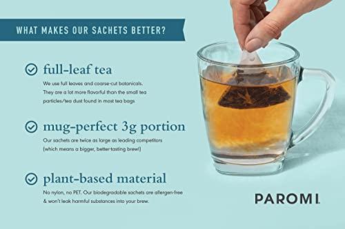 Paromi Paromi Palace Organic Green Tea, Signature Jar, 15 Count