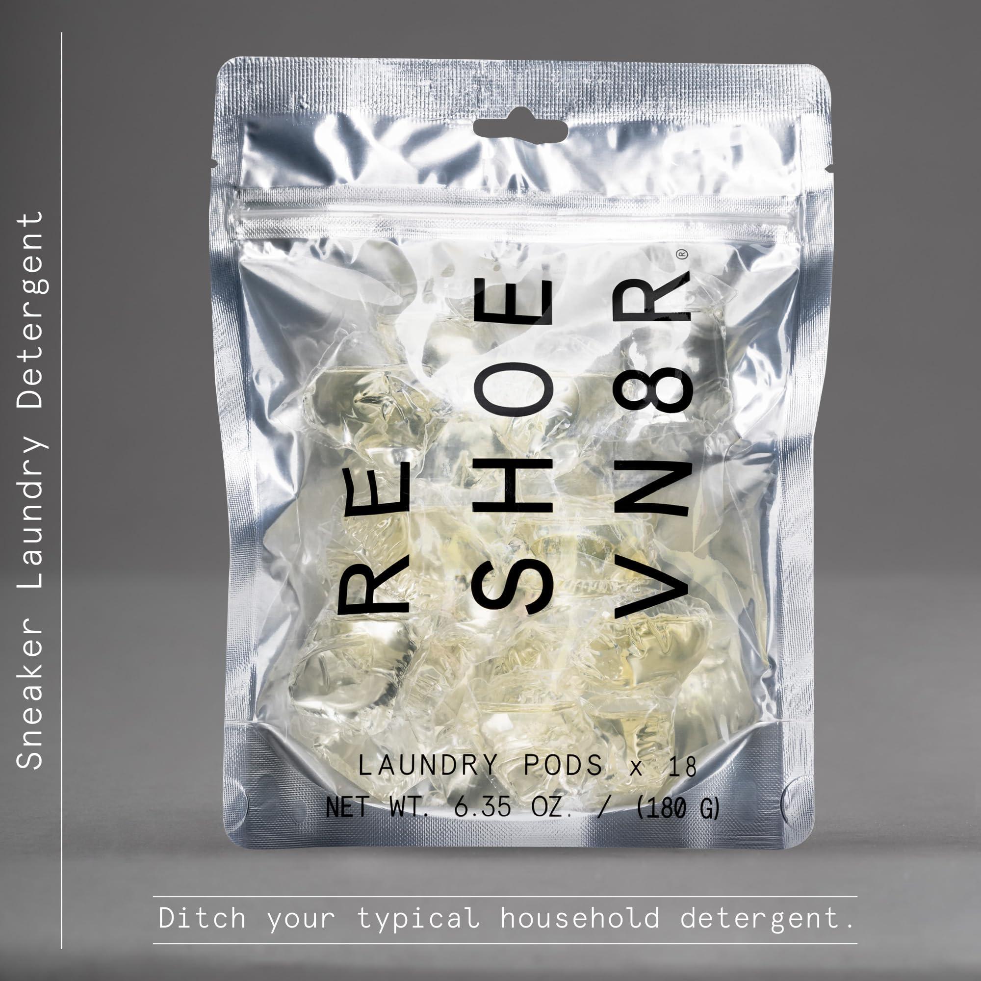 Reshoevn8r Reshoevn8r Sneaker Laundry Detergent, 18 Pods, Fresh Linen Scent, Ditch Regular Detergent, Deep Cleans, Condition, Remove Odors, For Mesh, Canvas Shoes