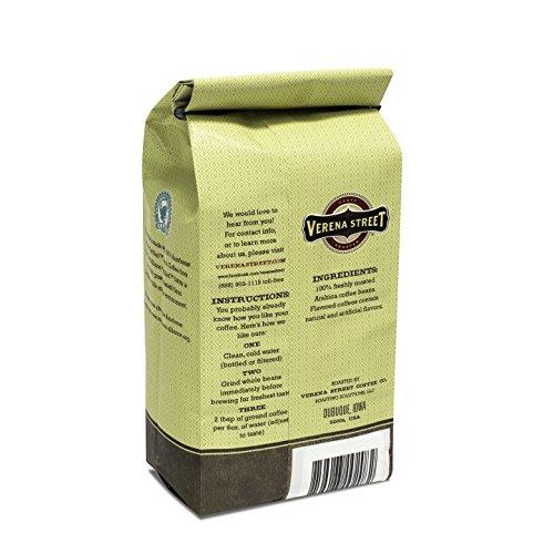 Verena Street Verena Street 12 Ounce Whole Bean Coffee, Light Medium Roast, Lock & Dam 11, Rainforest Alliance Certified Arabica Coffee