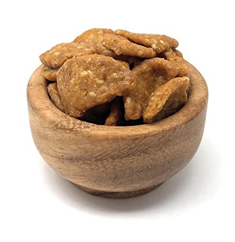 YANKEETRADERS YANKEETRADERS Mini Sesame Chips, Honey Roasted, 2 Pounds, brown