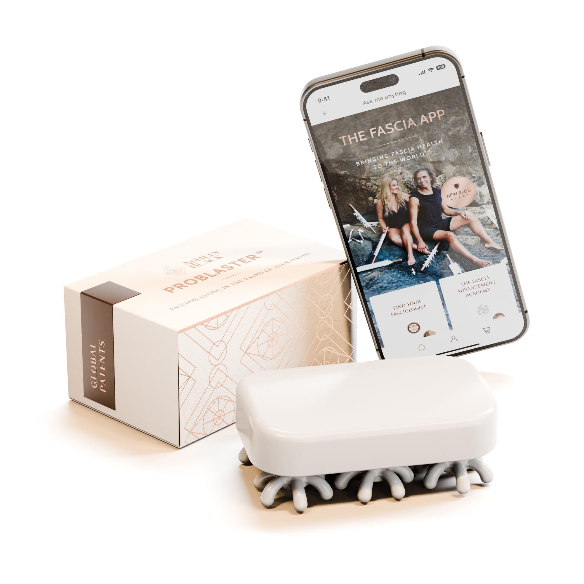 FasciaBlaster FasciaBlaster The ProBlaster Handheld by Ashley Black. Scientifcally Proven MyoFascial Tools. Gentle Massage with Effective Results. Releive Full Body Tension and Anti-Cellulite