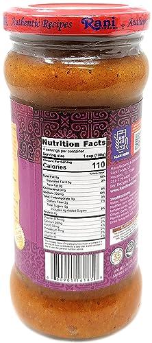 Rani Brand Authentic Indian Products Rani Spicy Butter Chicken Vegan Simmer Sauce (Creamy Tomato, Red Pepper & Spices) 14oz (400g) Glass Jar ~ Easy to Use | Vegan | No Colors | All Natural | NON-GMO | Gluten Free | Indian Origin