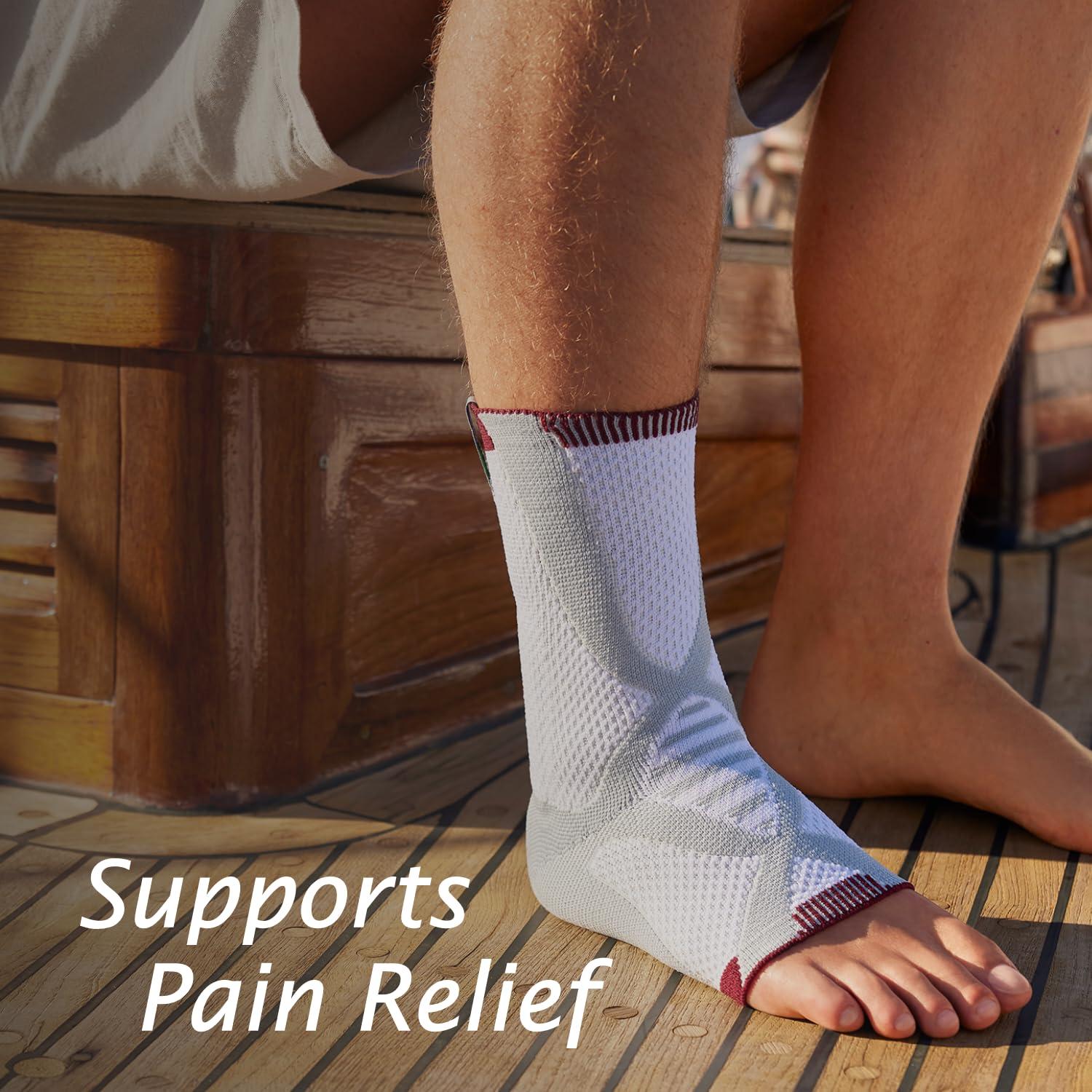 BSN Medical Actimove Professional Line AchilloMotion Achilles Tendon Support Achilles Tendonitis Relief, Achilles Tendon Bursitis Left/Right Wear Charcoal, Medium