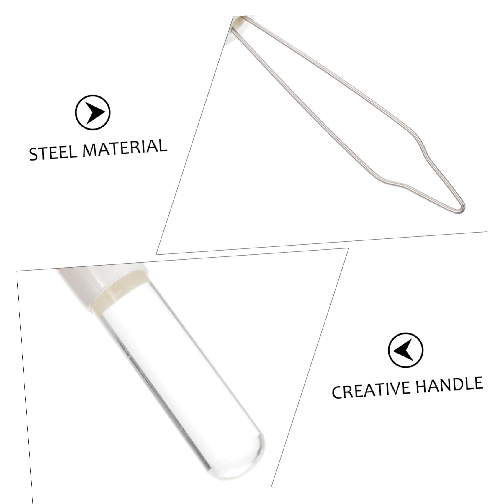 FRCOLOR FRCOLOR Button Puller Snap Buttons for Sewing Household Gadgets Fixer Help Jackets Smart Button Hand Warmers Zipper Clasp Hooks Pulls Accessories Bracelet Pin Shirt Threader Steel White