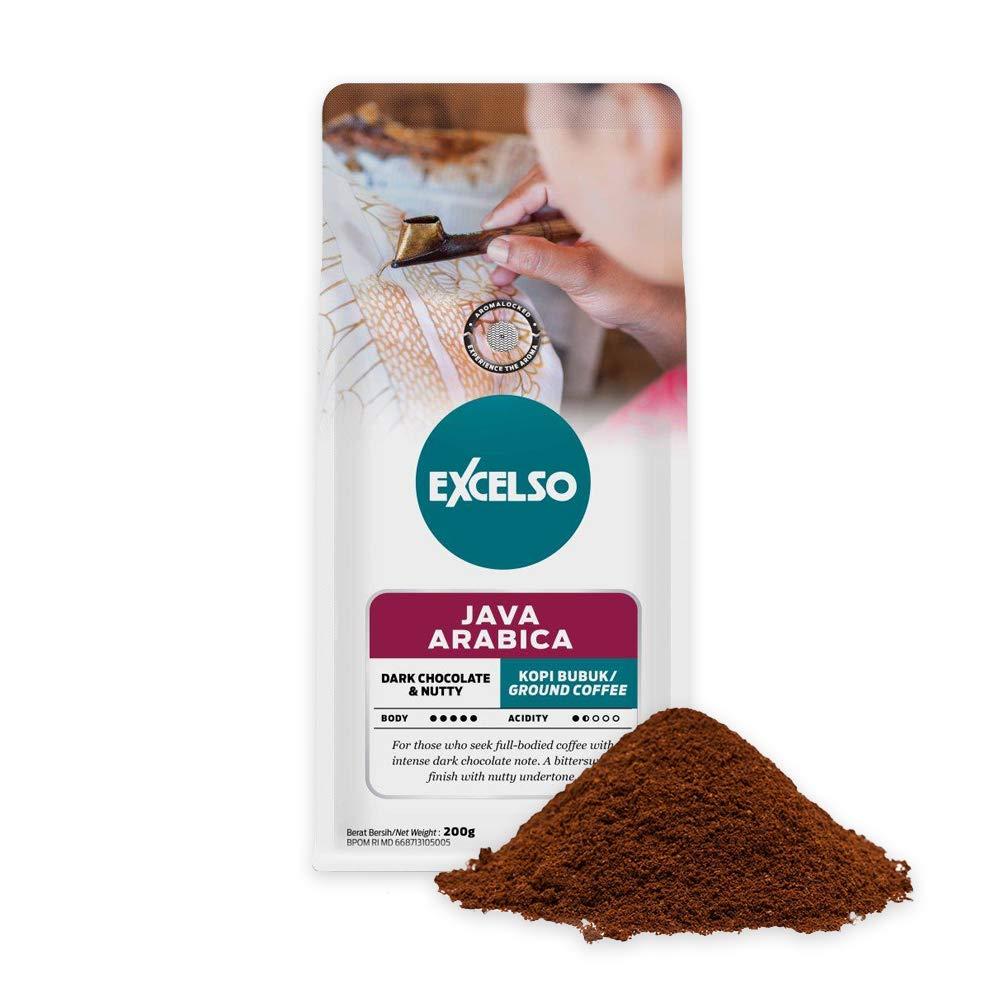 Excelso Excelso Java Arabica, Ground Coffee, 200g (Pack of 4)