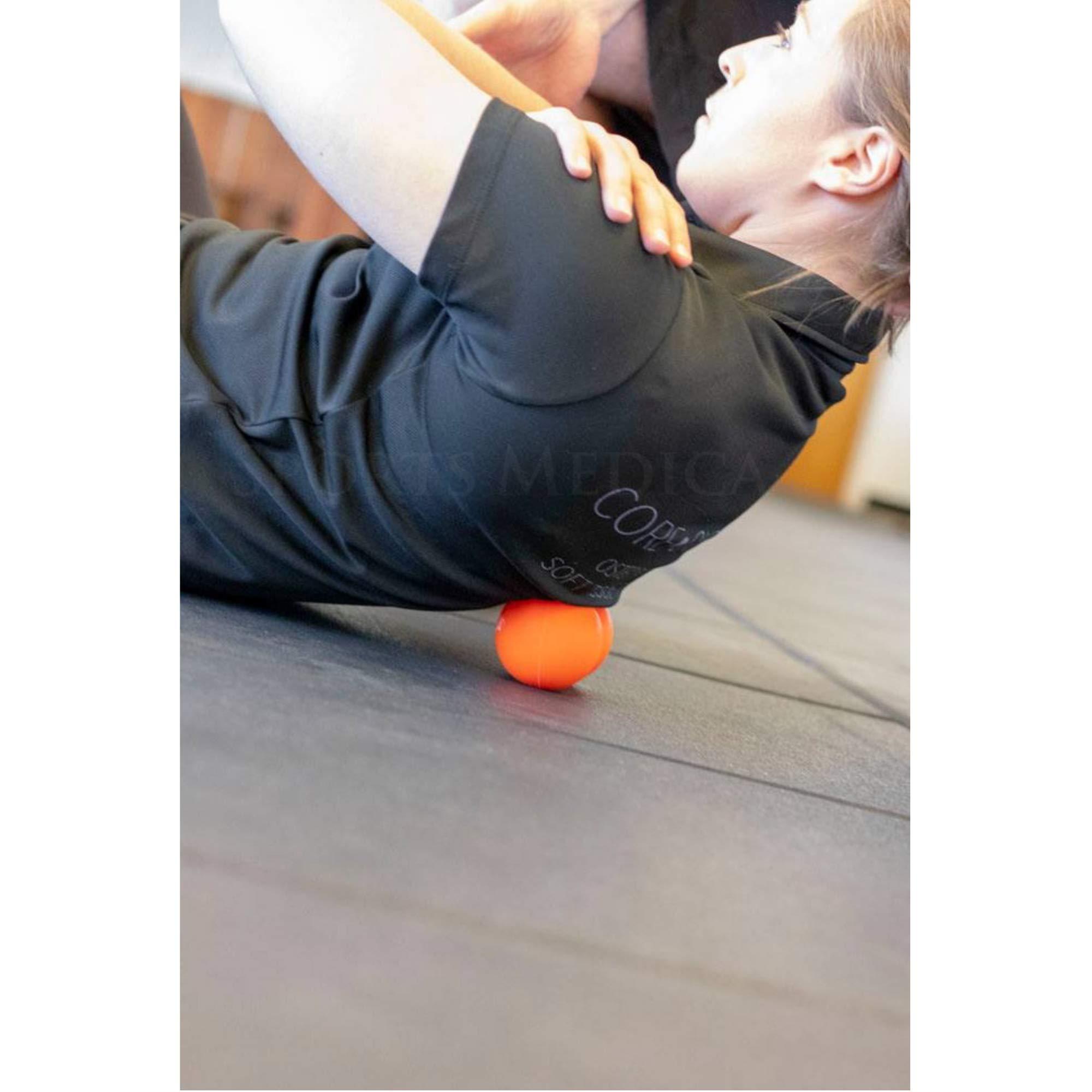 Sports Medica Peanut Massage Ball - Double Lacrosse Ball Massage Ball Therapy | Trigger Point Deep Tissue Exercise | Back Muscle Foam Roller for Myofascial Release | Suboccipital Spine Device - Pressure Point Ball