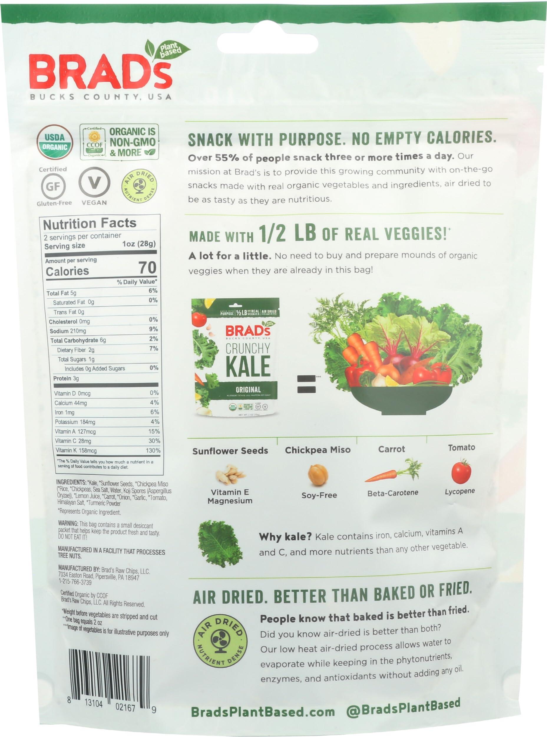 Brad\'s Plant Based Brad\'s Plant Based Kale Chips, Original, 2 Oz