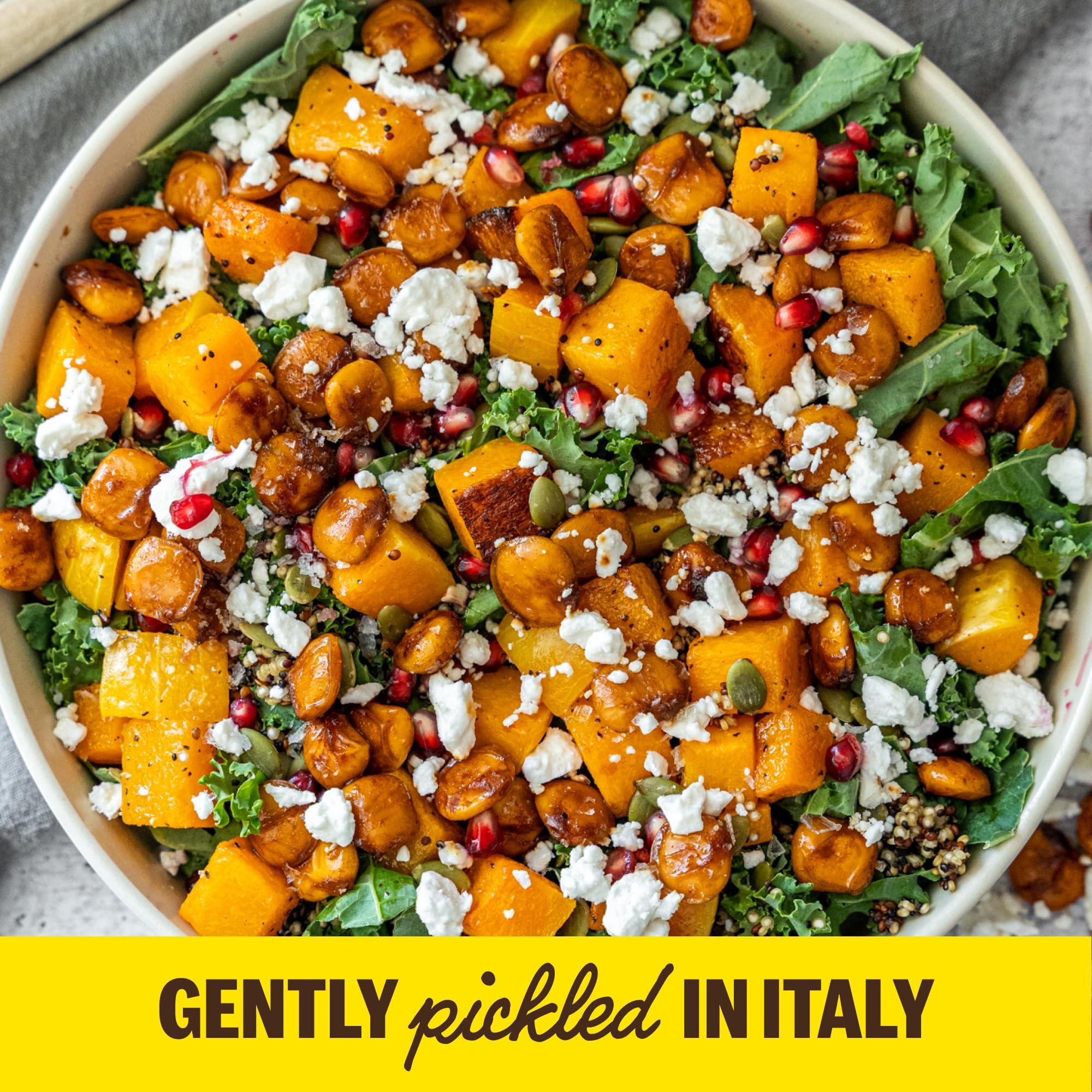 BRAMI Brami Lupini Beans Snack, Garlic & Rosemary | 7g Plant Protein, 0g Net Carbs | Vegan, Vegetarian, Keto, Plant Based, Mediterranean Diet | 5.3 Ounce (8 Count )