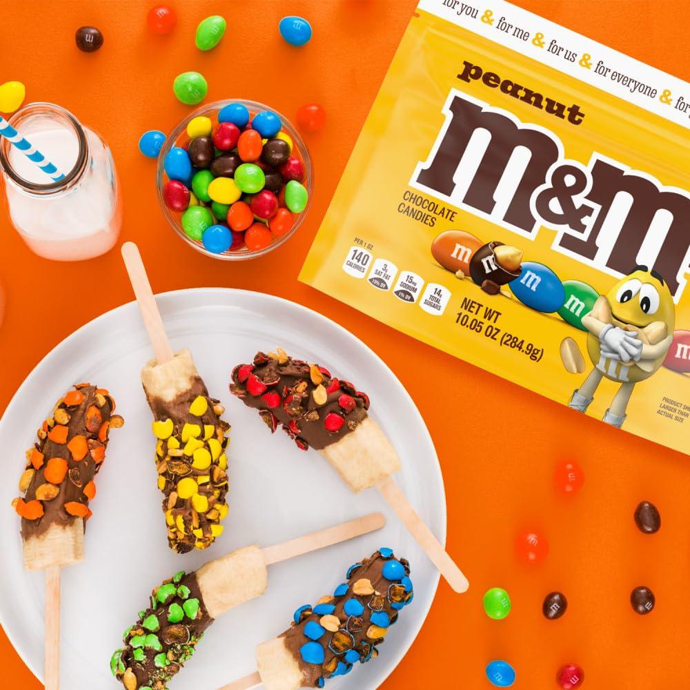 M&M\'S M&M\'S Peanut Milk Chocolate, Sharing Size, 10.05 oz Resealable Bag