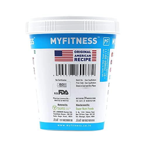MYFITNESS PEANUT BUTTER MYFITNESS Peanut Butter Chocolate Smooth Non-GMO Gluten-free No Preservative All Natural Ingredient High Protein Made with American Recipe (17.9 Ounce)