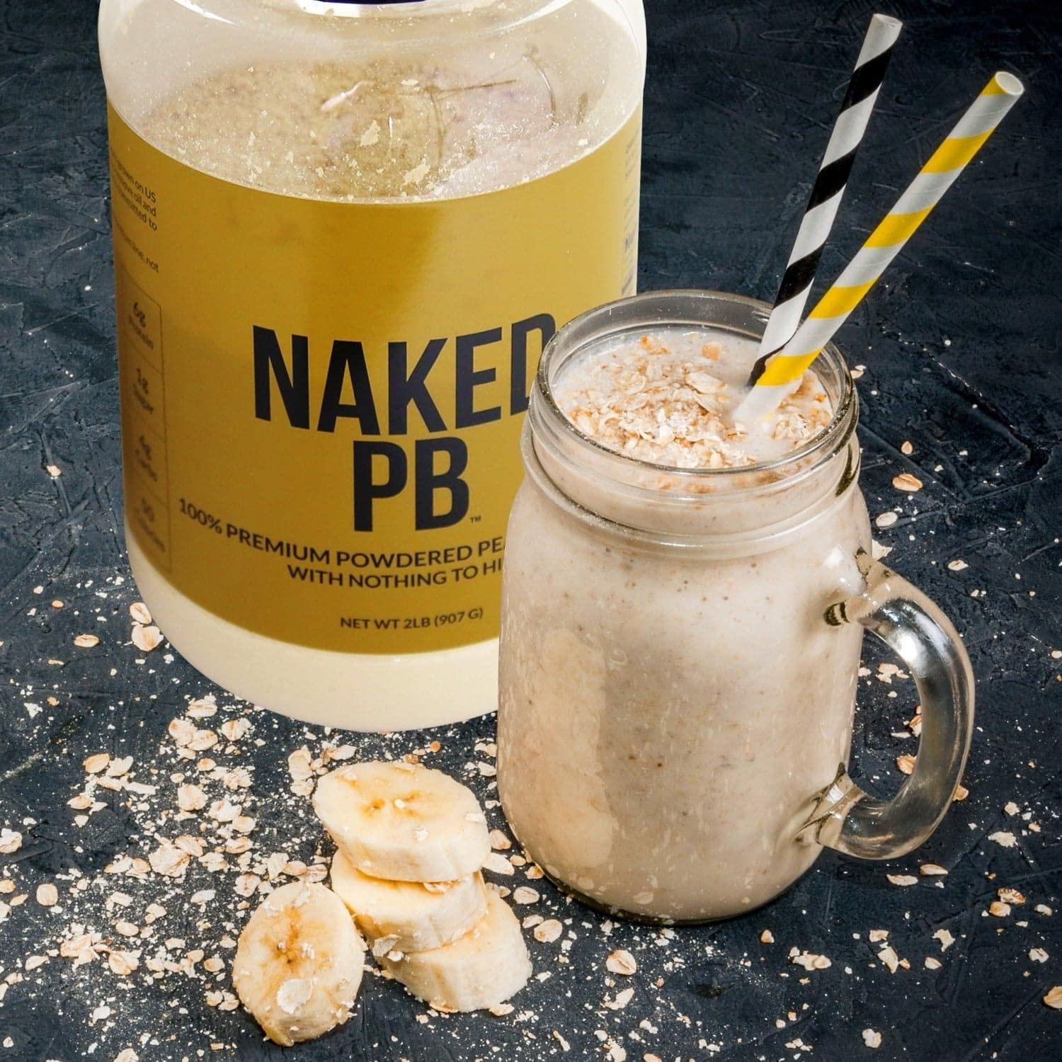 Naked Nutrition 1.5 LB Powdered Peanut Butter from US Farms Bulk, Only 1 Ingredient - Roasted Peanuts, Vegan, No Additives, Preservative Free, No Salt, No Sugar - 45 Servings - NAKED PB