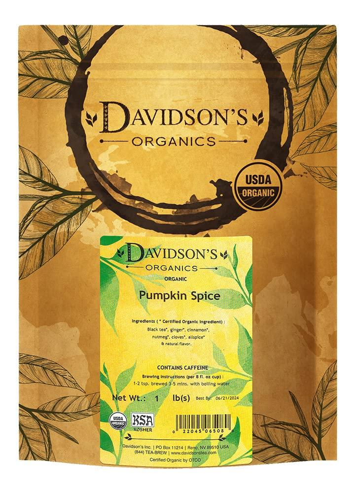 Davidson's Davidson's Organics, Pumpkin Spice, Loose Leaf Tea, 16-Ounce Bag