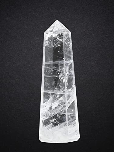 Generic Aashita Creations Clear Quartz Crystal Tower Obelisk Point for Chakra, Healing and Balancing - AAA Grade Original Certified Gemstone Agate for Reiki Meditation Yoga Spiritual (2-3 Inches)