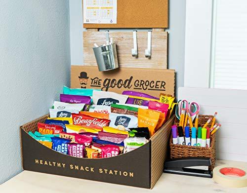 The Good Grocer Healthy Snack Station™ (70 Count) by The Good Grocer - Office Snacks, School Lunches, Variety Pack (Includes Display Box)