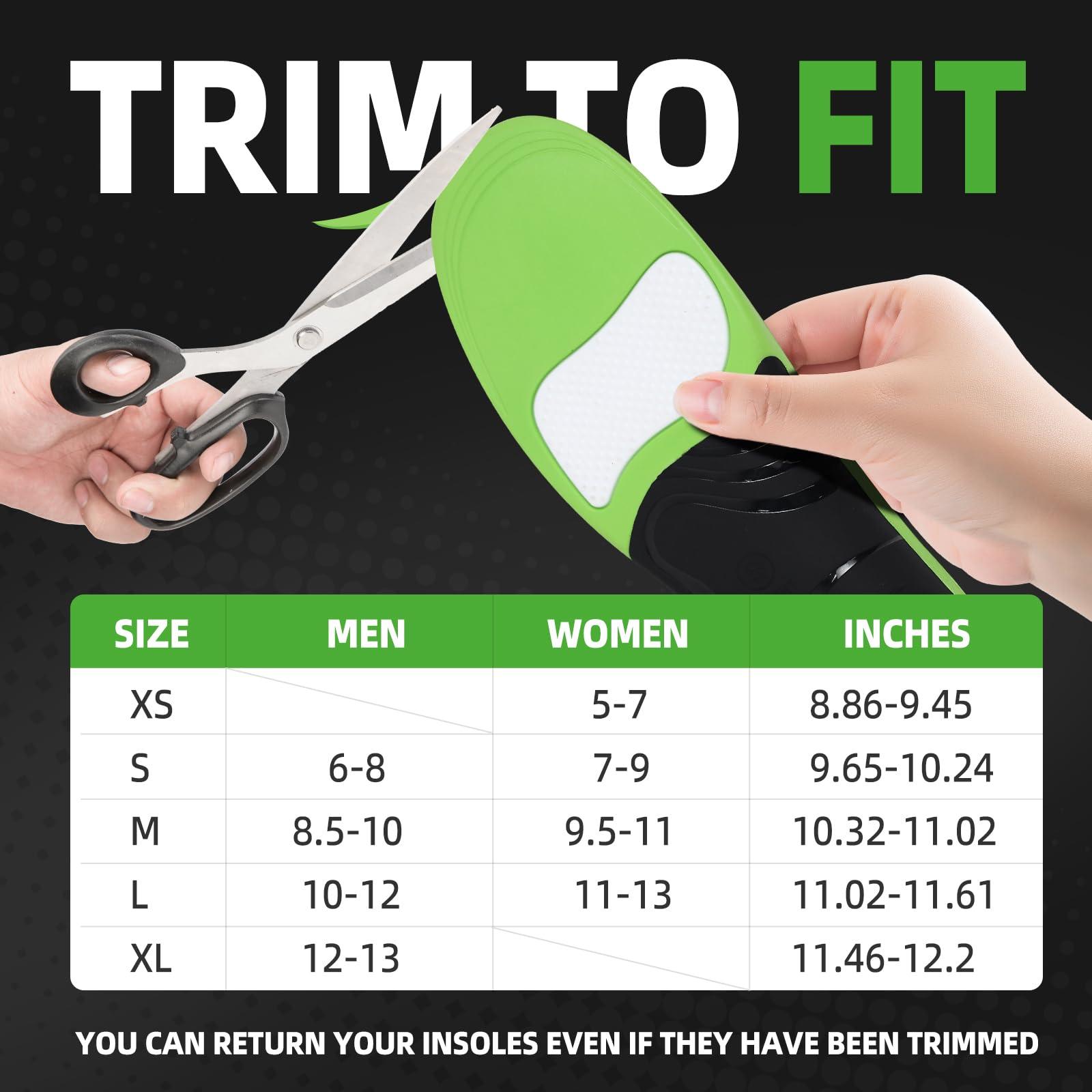 Lexniush Lexniush Plantar Fasciitis Arch Support Insoles for Men Women Shoe Inserts - Flat Feet Orthotic Inserts High Arch - Best Boot Work Shoe Insole for Standing All Day - Heavy Duty Support Pain Relief