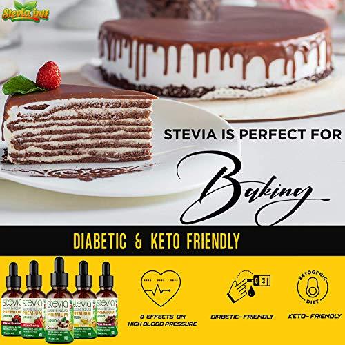 STEVIA INTL Stevia Intl - (Pack of 5) Exotic Fruits Bundle. 5 Flavors Stevia Liquid Drops. All Naturally Sweet, Non-Bitter, No Sugar Added, 0 Carb, 0 Calorie, Non-GMO, Vegan, Diabetic & Keto Friendly (1oz)