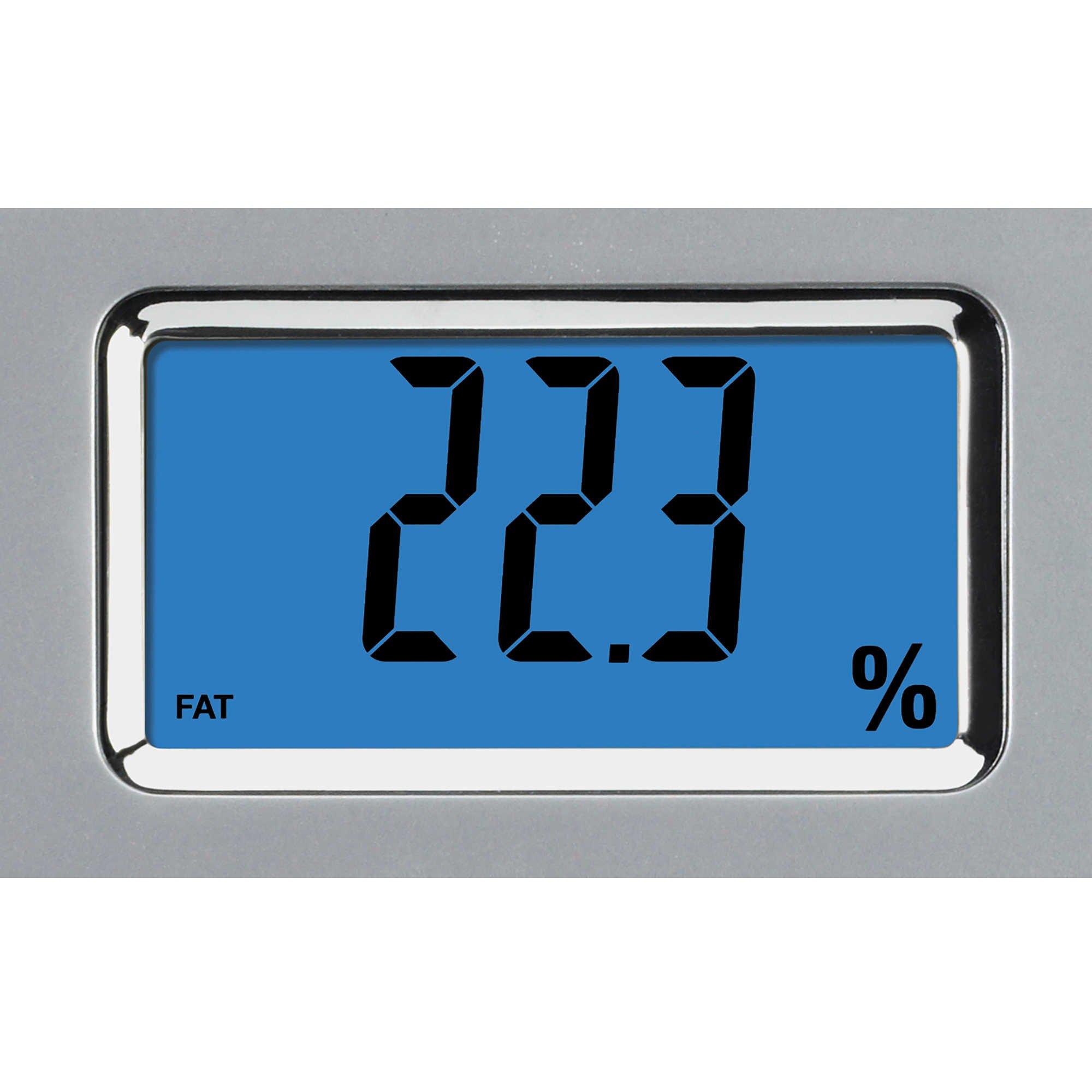 Conair Weight Watchers Scales by Conair Scale for Body Weight, Digital Bathroom Scale with Body Fat, Muscle and BMI in Clear