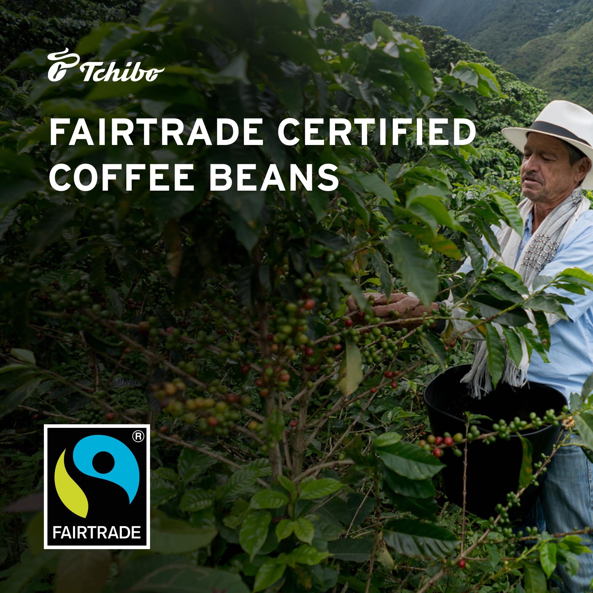 Tchibo Tchibo Whole Bean Coffee - Barista Espresso - Dark Roast for a Bold European Style Coffee - Intensity 5/6, Acidity 0/6, Roast Level 6/6-35.3 oz