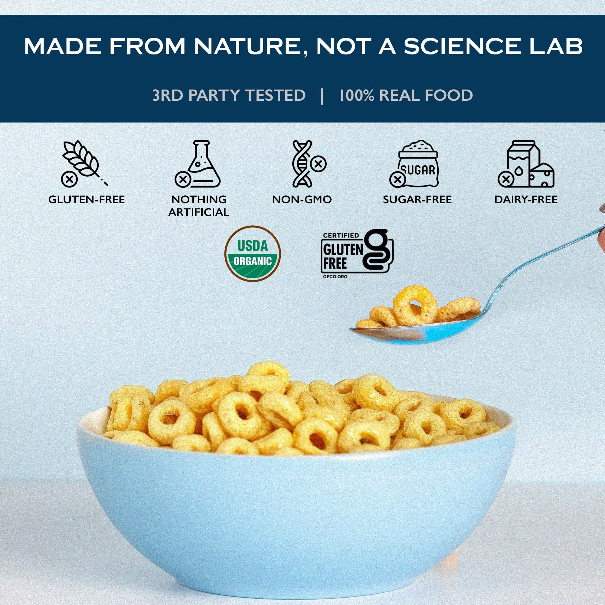 Lovebird Lovebird Gluten & Grain Free Cereal Variety 6 Pack - Organic AIP Food, Paleo Dairy Free, No Refined Sugar Breakfast Cereals | Healthy Snacks for Kids, Adults - Cacao, Honey, Cinnamon, Unsweetened