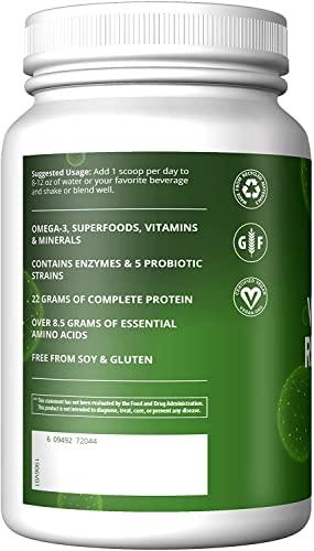 MRM MRM Nutrition Veggie Meal Replacement Protein | Vanilla Bean Flavored | 22g complete plant based protein | Meal on-the-go | Mediate hunger | Balanced macronutrient formula | 28 servings