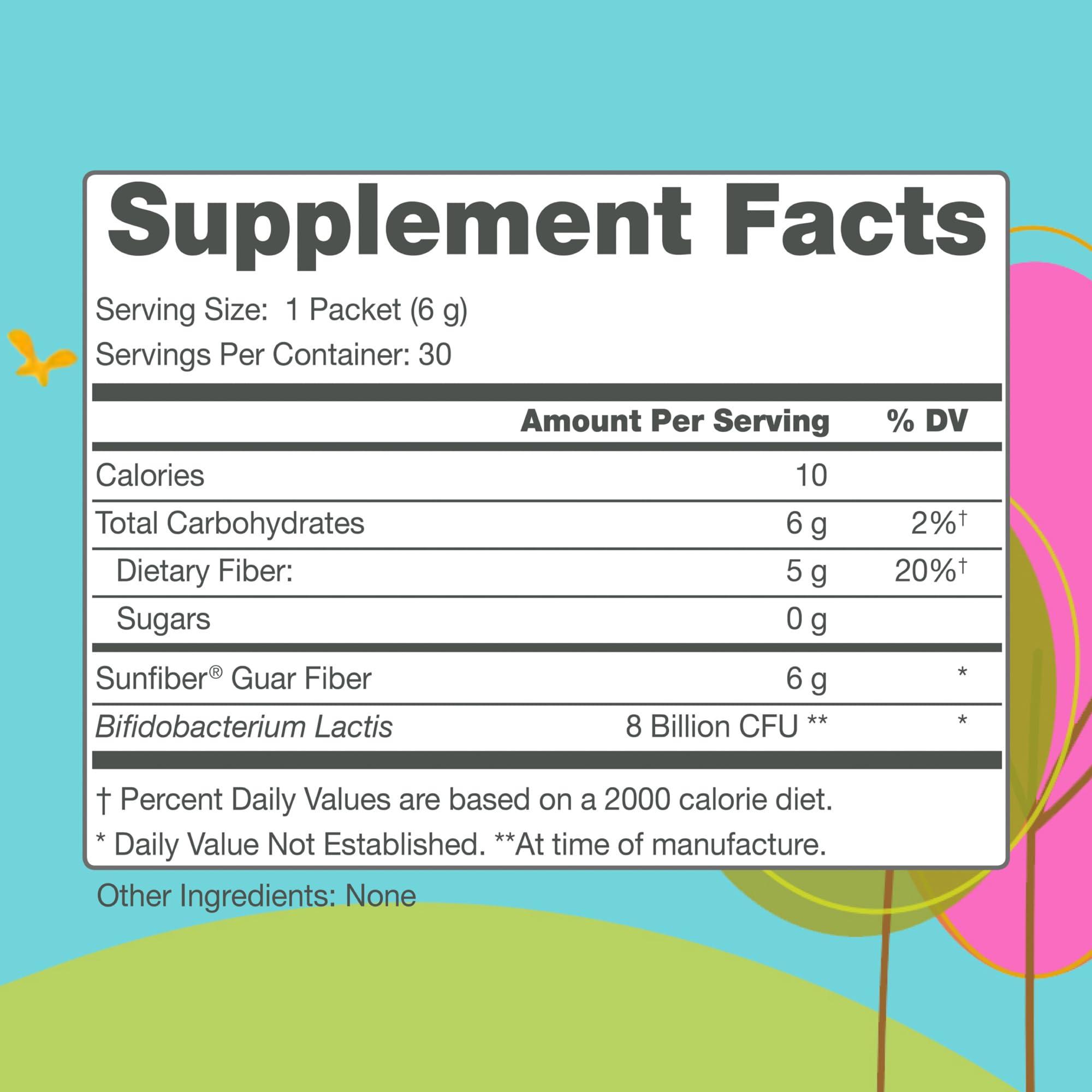 Regular Girl Regular Girl Organic Powder, Prebiotic Fiber Supplement and Probiotics for Women, Low FODMAP, 30 On-The-Go Packets, Unflavored, 30 Serving Packets