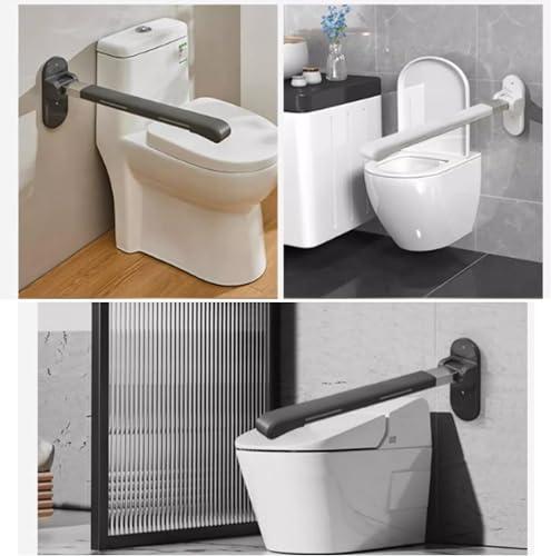 DIVIKO Handicapped Bathroom Folding Grab Bar, Handrail Safety Folding Grab bar Bathroom wc Toilet 300kg Load Safety Handrail for Elderly or Pregnant Woman (Color : A)