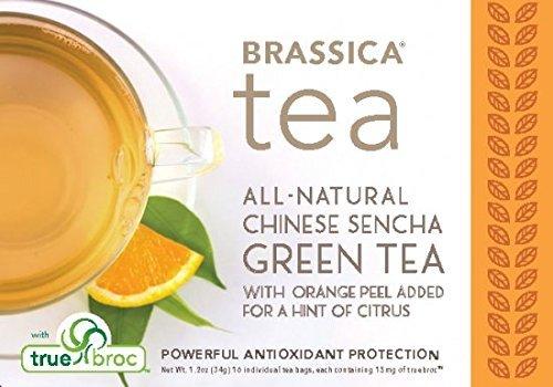 Brassica Tea Brassica Tea Green Tea with Trubroc, Orange, 6 boxes (96 Total Tea Bags)