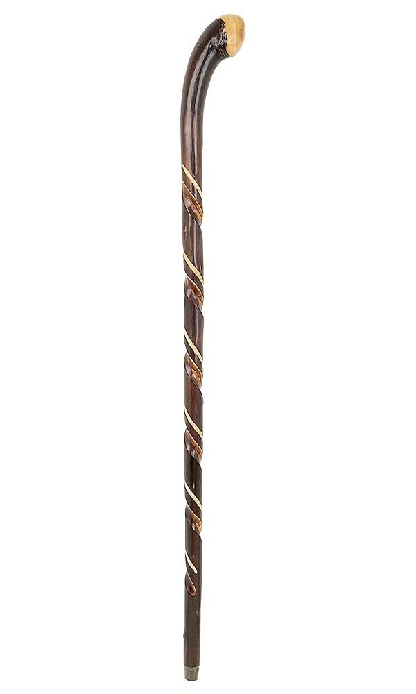 Charles Buyer Spiral Knob Chestnut Hiking Stick