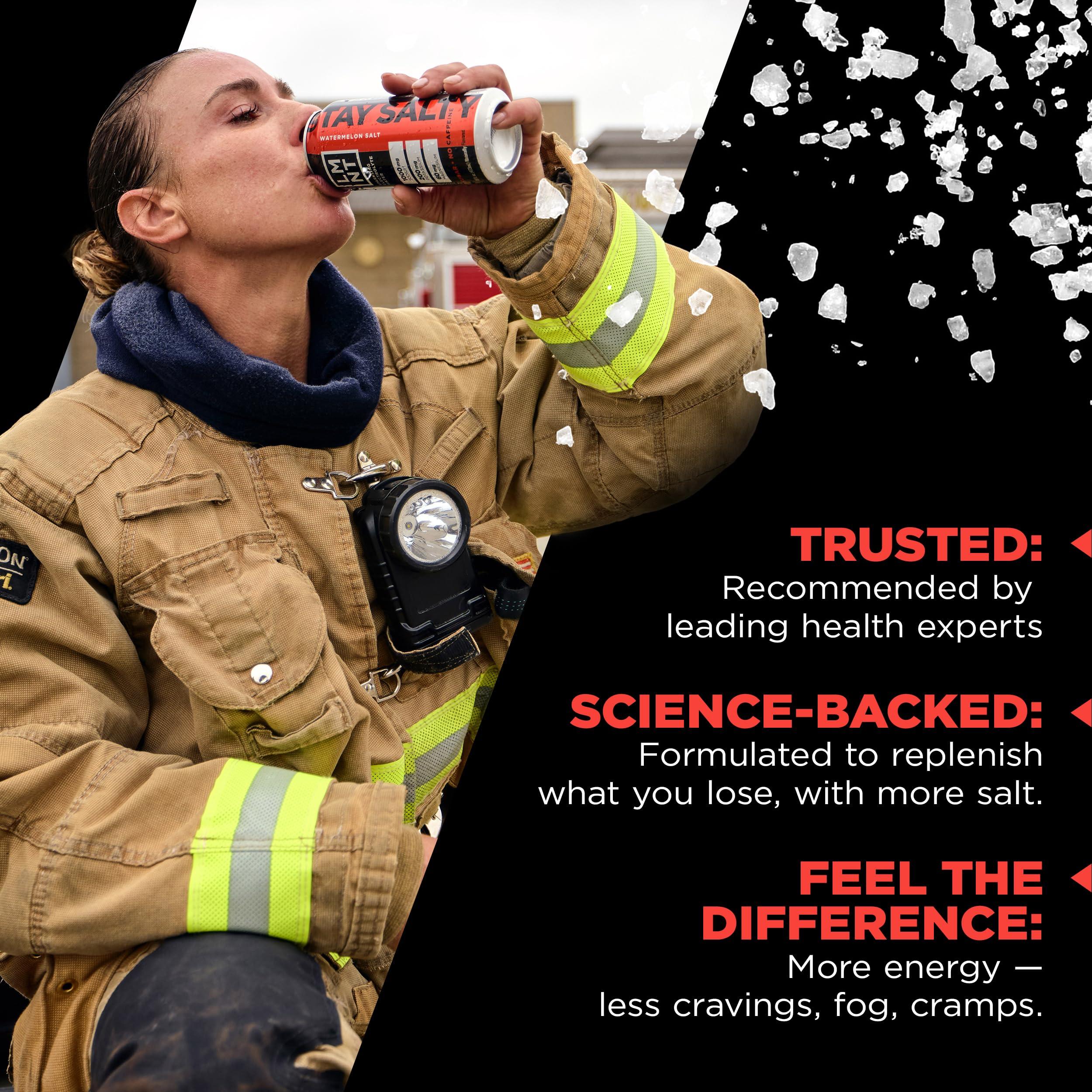 Drink LMNT LMNT Sparkling Electrolyte Water - Watermelon Salt | 12-Count