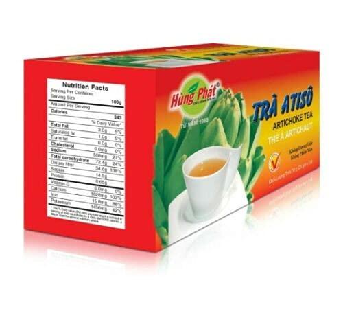 Heirloom Coffee LLC Artichoke Tea, Box of 25 Teabags, 50 Gram
