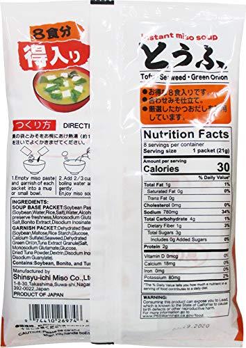 MIYASAKA JOZO USA INC Miko Brand Instant Miso Soup with Tofu, 5.33 Ounce