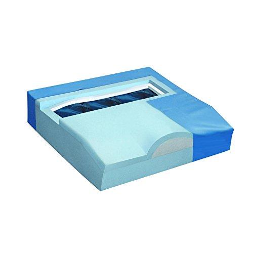 Drive Medical Drive Medical Titanium Gel/Foam Wheelchair Cushion, 18 x 18 Inch, Black